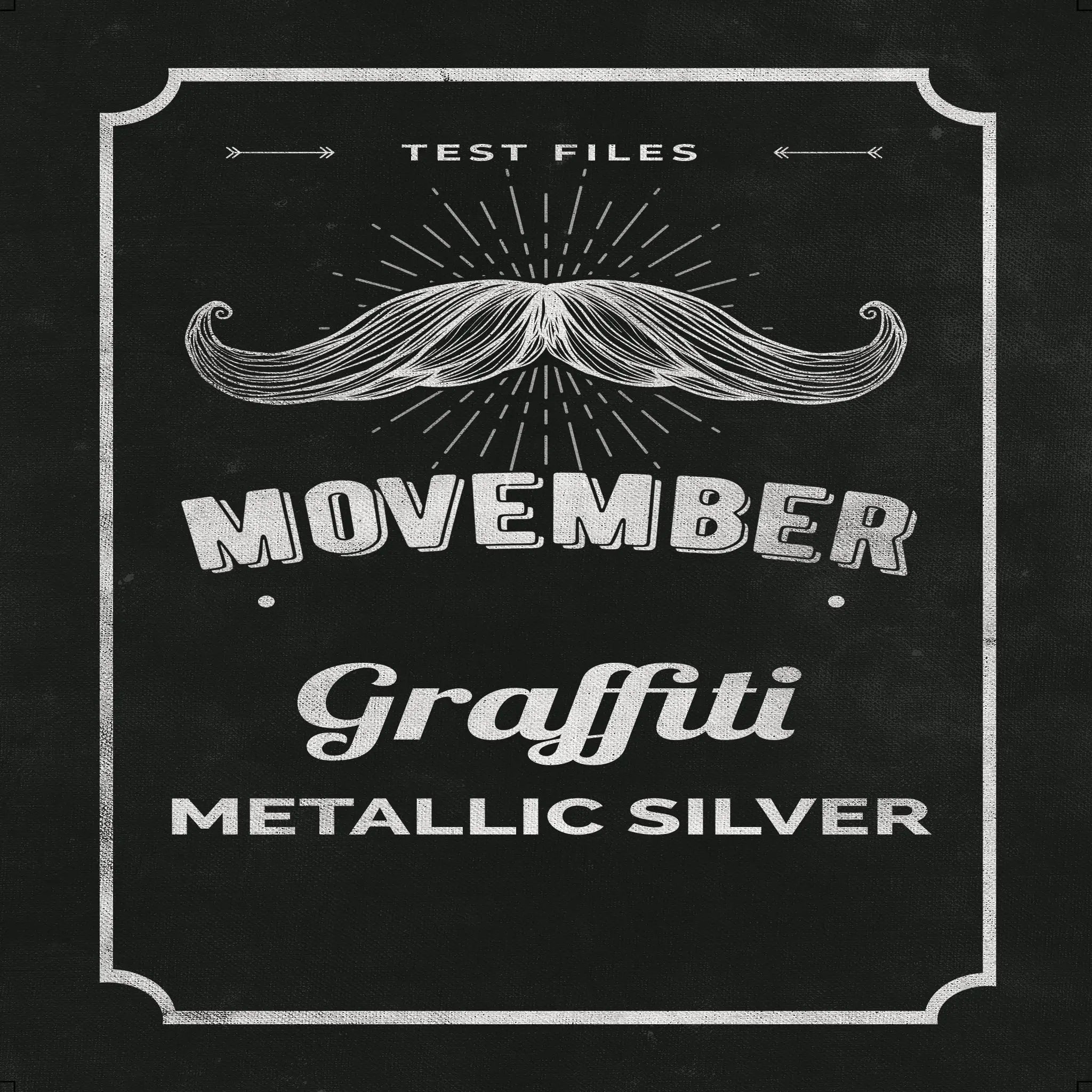 Graffiti Metallic Polyester Pearl Silver - 8 mil 