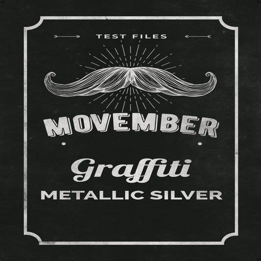 Graffiti Metallic Polyester Pearl Silver - 8 mil 