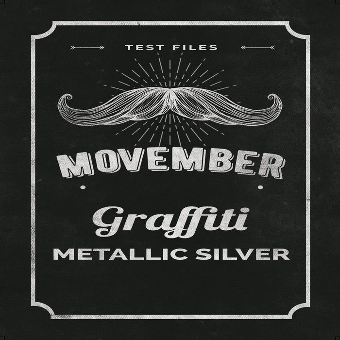Graffiti Metallic Polyester Pearl Silver - 8 mil 