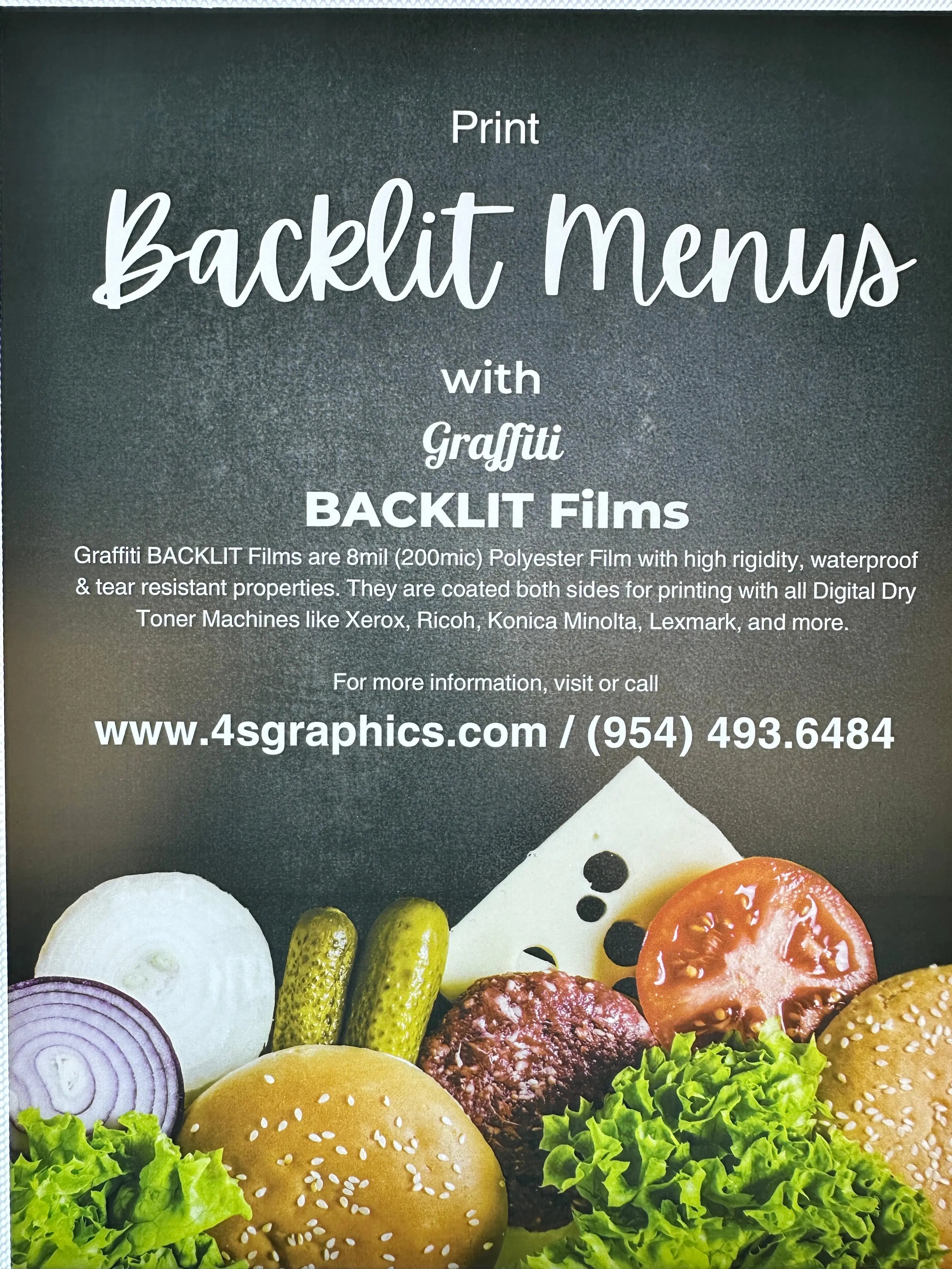 Graffiti Polyester Backlit Film - 8 mil 