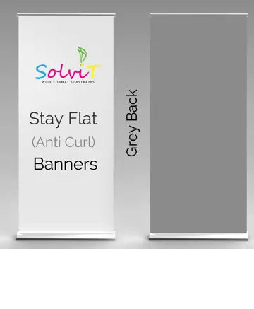SolviT Stay Flat Polyester Banners (Grey Back)- 8mil