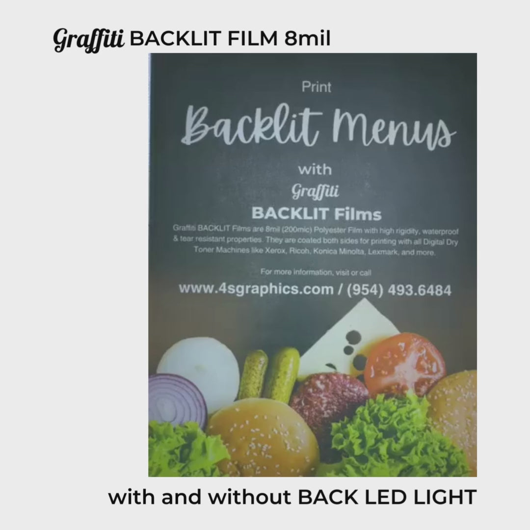 Graffiti Polyester Backlit Film - 8 mil