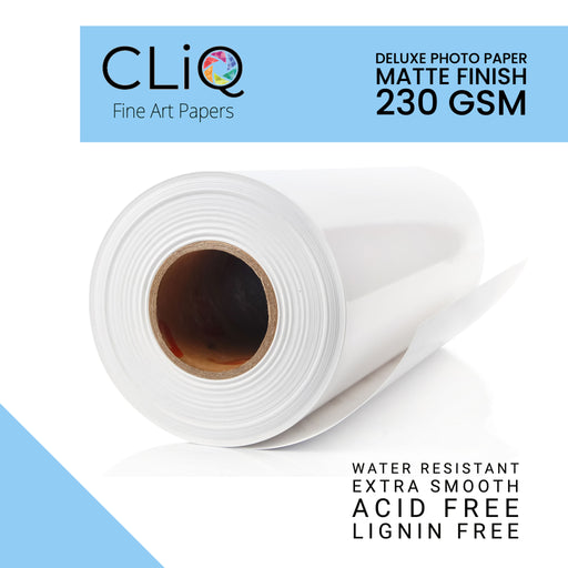 CliQ Deluxe Matte Finish Photo Papers - 12 mil 