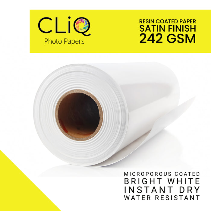 CLiQ Photo paper - 10.4 mil Satin Finish