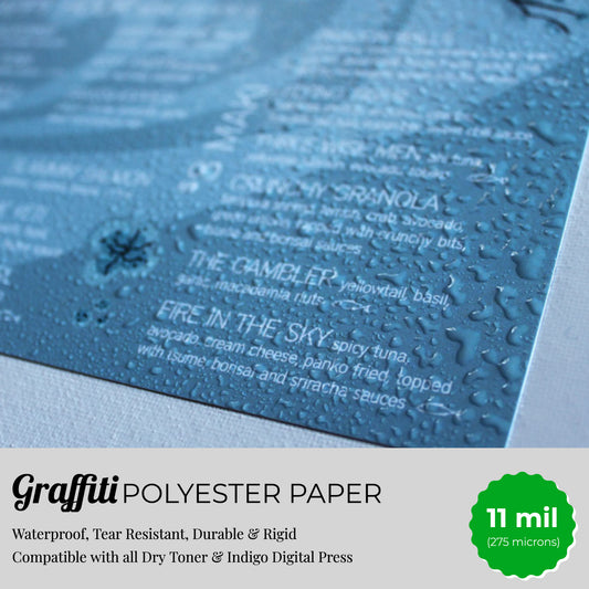Graffiti Waterproof Papers (Scuff Free) - 11 mil