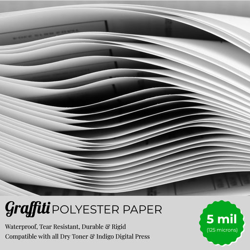 Graffiti Waterproof Papers (Scuff Free) - 5 mil 